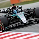 BARCELONA, SPAIN - JUNE 22: George Russell of Great Britain driving the (63) Mercedes AMG Petronas F1 Team W15 on track during qualifying ahead of the F1 Grand Prix of Spain at Circuit de Barcelona-Catalunya on June 22, 2024 in Barcelona, Spain. (Photo by Mark Sutton - Formula 1/Formula 1 via Getty Images)