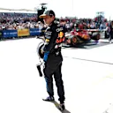 AUSTIN, TEXAS - OCTOBER 20: Third placed Max Verstappen of the Netherlands and Oracle Red Bull Racing looks on in parc ferme during the F1 Grand Prix of United States at Circuit of The Americas on October 20, 2024 in Austin, Texas. (Photo by Chris Graythen/Getty Images)