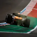 AUSTIN, TEXAS - OCTOBER 18: Oscar Piastri of Australia driving the (81) McLaren MCL38 Mercedes runs wide during practice ahead of the F1 Grand Prix of United States at Circuit of The Americas on October 18, 2024 in Austin, Texas. (Photo by Chris Graythen/Getty Images)