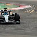 AUSTIN, TEXAS - OCTOBER 18: George Russell of Mercedes and Great Britain during sprint qualifying ahead of the F1 Grand Prix of United States at Circuit of The Americas on October 18, 2024 in Austin, Texas. (Photo by Peter Fox - Formula 1/Formula 1 via Getty Images)