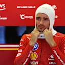 AUSTIN, TEXAS - OCTOBER 19: Charles Leclerc of Monaco and Ferrari prepares to drive in the garage during qualifying ahead of the F1 Grand Prix of United States at Circuit of The Americas on October 19, 2024 in Austin, Texas. (Photo by Bryn Lennon - Formula 1/Formula 1 via Getty Images)
