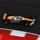 AUSTIN, TEXAS - OCTOBER 19: Oscar Piastri of Australia driving the (81) McLaren MCL38 Mercedes on track during qualifying ahead of the F1 Grand Prix of United States at Circuit of The Americas on October 19, 2024 in Austin, Texas. (Photo by Chris Graythen/Getty Images)