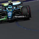 MELBOURNE, AUSTRALIA - MARCH 14: Fernando Alonso of Spain driving the (14) Aston Martin F1 Team AMR25 Mercedes on track during practice ahead of the F1 Grand Prix of Australia at Albert Park Grand Prix Circuit on March 14, 2025 in Melbourne, Australia. (Photo by Mark Thompson/Getty Images)