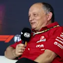 MELBOURNE, AUSTRALIA - MARCH 14: Frederic Vasseur, Team Principal of Scuderia Ferrari in the Press Conference during practice ahead of the F1 Grand Prix of Australia at Albert Park Grand Prix Circuit on March 14, 2025 in Melbourne, Australia. (Photo by Clive Rose/Getty Images)