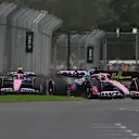 MELBOURNE, AUSTRALIA - MARCH 15: Pierre Gasly of France driving the (10) Alpine F1 A525 Renault leads Jack Doohan of Australia driving the (7) Alpine F1 A525 Renault on track during final practice ahead of the F1 Grand Prix of Australia at Albert Park Grand Prix Circuit on March 15, 2025 in Melbourne, Australia. (Photo by Mark Sutton - Formula 1/Formula 1 via Getty Images)