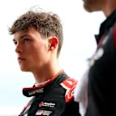 MELBOURNE, AUSTRALIA - MARCH 15: Twentieth placed qualifier Oliver Bearman of Great Britain and Haas F1 after not setting a time during qualifying ahead of the F1 Grand Prix of Australia at Albert Park Grand Prix Circuit on March 15, 2025 in Melbourne, Australia. (Photo by Bryn Lennon - Formula 1/Formula 1 via Getty Images)