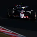 SHANGHAI, CHINA - MARCH 21: Oliver Bearman of Great Britain driving the (87) Haas F1 VF-25 Ferrari on track  during Sprint Qualifying ahead of the F1 Grand Prix of China at Shanghai International Circuit on March 21, 2025 in Shanghai, China. (Photo by Clive Rose/Getty Images)