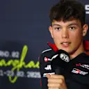SHANGHAI, CHINA - MARCH 20: Oliver Bearman of Great Britain and Haas F1 in the Drivers Press Conference during previews ahead of the F1 Grand Prix of China at Shanghai International Circuit on March 20, 2025 in Shanghai, China. (Photo by Clive Rose/Getty Images)