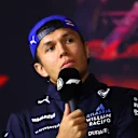 SHANGHAI, CHINA - MARCH 20: Alexander Albon of Thailand and Williams in the Drivers Press Conference during previews ahead of the F1 Grand Prix of China at Shanghai International Circuit on March 20, 2025 in Shanghai, China. (Photo by Clive Rose/Getty Images)