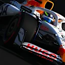 SHANGHAI, CHINA - MARCH 22: Isack Hadjar of France driving the (6) Visa Cash App Racing Bulls VCARB 02 in the Pitlane during qualifying ahead of the F1 Grand Prix of China at Shanghai International Circuit on March 22, 2025 in Shanghai, China. (Photo by Clive Mason/Getty Images)