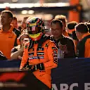 SHANGHAI, CHINA - MARCH 22: Pole position qualifier Oscar Piastri of Australia and McLaren in parc ferme during qualifying ahead of the F1 Grand Prix of China at Shanghai International Circuit on March 22, 2025 in Shanghai, China. (Photo by Mario Renzi - Formula 1/Formula 1 via Getty Images)