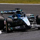 SUZUKA, JAPAN - APRIL 04: George Russell of Great Britain driving the (63) Mercedes AMG Petronas F1 Team W16 on track during practice ahead of the F1 Grand Prix of Japan at Suzuka Circuit on April 04, 2025 in Suzuka, Japan. (Photo by Mark Sutton - Formula 1/Formula 1 via Getty Images)