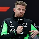 SUZUKA, JAPAN - APRIL 03: Nico Hulkenberg of Germany and Stake F1 Team Kick Sauber in the Drivers Press Conference during previews ahead of the F1 Grand Prix of Japan at Suzuka Circuit on April 03, 2025 in Suzuka, Japan. (Photo by Clive Rose/Getty Images)