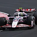 SUZUKA, JAPAN - APRIL 05: Oliver Bearman of Great Britain driving the (87) Haas F1 VF-25 Ferrari on track during final practice ahead of the F1 Grand Prix of Japan at Suzuka Circuit on April 05, 2025 in Suzuka, Japan. (Photo by Mark Sutton - Formula 1/Formula 1 via Getty Images)