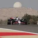 BAHRAIN, BAHRAIN - APRIL 11: Ryo Hirakawa of Japan driving the (50) Haas F1 VF-25 Ferrari on track during practice ahead of the F1 Grand Prix of Bahrain at Bahrain International Circuit on April 11, 2025 in Bahrain, Bahrain. (Photo by Mark Sutton - Formula 1/Formula 1 via Getty Images)