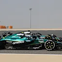 BAHRAIN, BAHRAIN - APRIL 11: Felipe Drugovich of Brazil driving the (34) Aston Martin AMR25 Mercedes and Frederik Vesti of Denmark driving the (72) Mercedes AMG Petronas F1 Team W16 on track during practice ahead of the F1 Grand Prix of Bahrain at Bahrain International Circuit on April 11, 2025 in Bahrain, Bahrain. (Photo by Mark Sutton - Formula 1/Formula 1 via Getty Images)