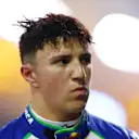 BAHRAIN, BAHRAIN - APRIL 12: Twelfth placed qualifier Isack Hadjar of France and Visa Cash App Racing Bulls looks on during qualifying ahead of the F1 Grand Prix of Bahrain at Bahrain International Circuit on April 12, 2025 in Bahrain, Bahrain. (Photo by Bryn Lennon - Formula 1/Formula 1 via Getty Images)