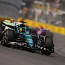 MONTREAL, QUEBEC - JUNE 15: Lance Stroll of Canada driving the (18) Aston Martin F1 Team AMR25 Mercedes on track during the F1 Grand Prix of Canada at Circuit Gilles-Villeneuve on June 15, 2025 in Montreal, Quebec. (Photo by Meg Oliphant/Getty Images)