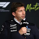 MONTREAL, QUEBEC - JUNE 13: James Vowles, Team Principal of Williams in the Team Principals Press Conference during practice ahead of the F1 Grand Prix of Canada at Circuit Gilles-Villeneuve on June 13, 2025 in Montreal, Quebec. (Photo by Jared C. Tilton/Getty Images)