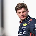 MONTREAL, QUEBEC - JUNE 14: Second placed qualifier Max Verstappen of the Netherlands and Oracle Red Bull Racing looks on in parc ferme during qualifying ahead of the F1 Grand Prix of Canada at Circuit Gilles-Villeneuve on June 14, 2025 in Montreal, Quebec. (Photo by Mark Thompson/Getty Images)