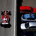 IMOLA, ITALY - MAY 16: Lewis Hamilton of Great Britain driving the (44) Scuderia Ferrari SF-25 in the Pitlane during practice ahead of the F1 Grand Prix of Emilia-Romagna at Autodromo Internazionale Enzo e Dino Ferrari on May 16, 2025 in Imola, Italy. (Photo by Bryn Lennon - Formula 1/Formula 1 via Getty Images)