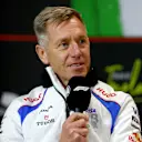 IMOLA, ITALY - MAY 16: Tim Goss, Chief Technical Officer, Visa Cash App Racing Bulls in the Team Principals Press Conference during practice ahead of the F1 Grand Prix of Emilia-Romagna at Autodromo Internazionale Enzo e Dino Ferrari on May 16, 2025 in Imola, Italy. (Photo by Bryn Lennon - Formula 1/Formula 1 via Getty Images)