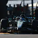IMOLA, ITALY - MAY 16: George Russell of Great Britain driving the (63) Mercedes AMG Petronas F1 Team W16 on track during practice ahead of the F1 Grand Prix of Emilia-Romagna at Autodromo Internazionale Enzo e Dino Ferrari on May 16, 2025 in Imola, Italy. (Photo by Mark Thompson/Getty Images)