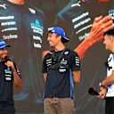 BUDAPEST, HUNGARY - AUGUST 01: Carlos Sainz of Spain and Williams, Alexander Albon of Thailand and