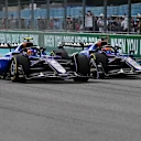 MIAMI, FLORIDA - MAY 04: Carlos Sainz of Spain driving the (55) Williams FW47 Mercedes and Alexander Albon of Thailand driving the (23) Williams FW47 Mercedes battle for track position on track during the F1 Grand Prix of Miami at Miami International Autodrome on May 04, 2025 in Miami, Florida. (Photo by Pauline Ballet - Formula 1/Formula 1 via Getty Images)