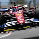 MIAMI, FLORIDA - MAY 02: Charles Leclerc of Monaco driving the (16) Scuderia Ferrari SF-25 on track during practice ahead of the F1 Grand Prix of Miami at Miami International Autodrome on May 02, 2025 in Miami, Florida. (Photo by Clive Rose/Getty Images)