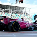 MIAMI, FLORIDA - MAY 02: Liam Lawson of New Zealand driving the (30) Visa Cash App Racing Bulls VCARB 02 in the Pitlane during Sprint qualifying ahead of the F1 Grand Prix of Miami at Miami International Autodrome on May 02, 2025 in Miami, Florida. (Photo by Rudy Carezzevoli/Getty Images)