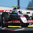 MIAMI, FLORIDA - MAY 02: Oliver Bearman of Great Britain driving the (87) Haas F1 VF-25 Ferrari on track during Sprint qualifying ahead of the F1 Grand Prix of Miami at Miami International Autodrome on May 02, 2025 in Miami, Florida. (Photo by Mark Thompson/Getty Images)