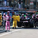 MONTE-CARLO, MONACO - MAY 25: Pierre Gasly of France driving the (10) Alpine F1 A525 Renault retires in the Pitlane during the F1 Grand Prix of Monaco at Circuit de Monaco on May 25, 2025 in Monte-Carlo, Monaco. (Photo by Steven Tee/Getty Images)