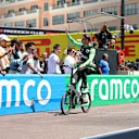MONTE-CARLO, MONACO - MAY 25: Nico Hulkenberg of Germany and Stake F1 Team Kick Sauber rides his bicycle in the Pitlane prior to the F1 Grand Prix of Monaco at Circuit de Monaco on May 25, 2025 in Monte-Carlo, Monaco. (Photo by Bryn Lennon - Formula 1/Formula 1 via Getty Images)