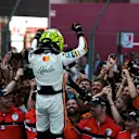 MONTE-CARLO, MONACO - MAY 25: Race winner Lando Norris of Great Britain and McLaren celebrates in parc ferme during the F1 Grand Prix of Monaco at Circuit de Monaco on May 25, 2025 in Monte-Carlo, Monaco. (Photo by Mark Thompson/Getty Images)