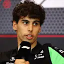MONTE-CARLO, MONACO - MAY 22: Gabriel Bortoleto of Brazil and Stake F1 Team Kick Sauber speaks in the Drivers Press Conference during previews ahead of the F1 Grand Prix of Monaco at Circuit de Monaco on May 22, 2025 in Monte-Carlo, Monaco. (Photo by Clive Rose/Getty Images)
