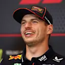 MONTE-CARLO, MONACO - MAY 22: Max Verstappen of the Netherlands and Oracle Red Bull Racing laughs in the Drivers Press Conference during previews ahead of the F1 Grand Prix of Monaco at Circuit de Monaco on May 22, 2025 in Monte-Carlo, Monaco. (Photo by Clive Rose/Getty Images)