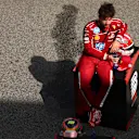 BARCELONA, SPAIN - JUNE 01: Third placed Charles Leclerc of Monaco and Scuderia Ferrari looks on in parc ferme during the F1 Grand Prix of Spain at Circuit de Barcelona-Catalunya on June 01, 2025 in Barcelona, Spain. (Photo by Clive Rose - Formula 1/Formula 1 via Getty Images)