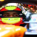 BARCELONA, SPAIN - MAY 30: Oscar Piastri of Australia and McLaren looks on in the garage during practice ahead of the F1 Grand Prix of Spain at Circuit de Barcelona-Catalunya on May 30, 2025 in Barcelona, Spain. (Photo by Clive Rose - Formula 1/Formula 1 via Getty Images)