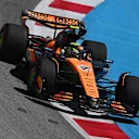 BARCELONA, SPAIN - MAY 30: Lando Norris of Great Britain driving the (4) McLaren MCL39 Mercedes on track during practice ahead of the F1 Grand Prix of Spain at Circuit de Barcelona-Catalunya on May 30, 2025 in Barcelona, Spain. (Photo by Rudy Carezzevoli/Getty Images)