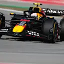 BARCELONA, SPAIN - MAY 30: Yuki Tsunoda of Japan driving the (22) Oracle Red Bull Racing RB21 on track during practice ahead of the F1 Grand Prix of Spain at Circuit de Barcelona-Catalunya on May 30, 2025 in Barcelona, Spain. (Photo by Mark Thompson/Getty Images)