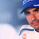 BARCELONA, SPAIN - MAY 30: Carlos Sainz of Spain and Williams is interviewed during practice ahead of the F1 Grand Prix of Spain at Circuit de Barcelona-Catalunya on May 30, 2025 in Barcelona, Spain. (Photo by Clive Rose - Formula 1/Formula 1 via Getty Images)
