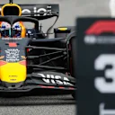 BARCELONA, SPAIN - MAY 31: Third placed qualifier Max Verstappen of the Netherlands and Oracle Red Bull Racing arrives in parc ferme during qualifying ahead of the F1 Grand Prix of Spain at Circuit de Barcelona-Catalunya on May 31, 2025 in Barcelona, Spain. (Photo by Mark Thompson/Getty Images)