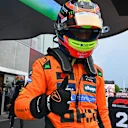 BARCELONA, SPAIN - MAY 31: Pole position qualifier Oscar Piastri of Australia and McLaren in parc ferme during qualifying ahead of the F1 Grand Prix of Spain at Circuit de Barcelona-Catalunya on May 31, 2025 in Barcelona, Spain. (Photo by Mark Sutton - Formula 1/Formula 1 via Getty Images)