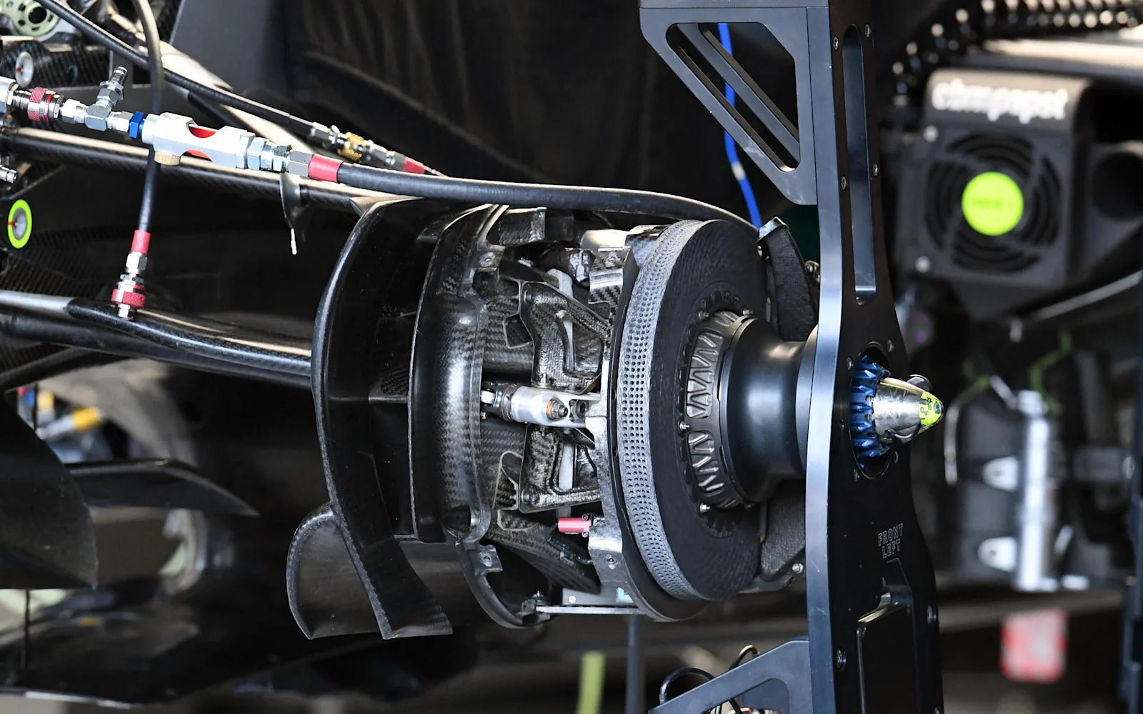 Formula 1 wheel and brake detail