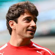 MONTREAL, QUEBEC - MAY 24: Charles Leclerc of Monaco and Scuderia Ferrari arrives in the Paddock