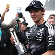 SUZUKA, JAPAN - MARCH 29: Race winner Andrea Kimi Antonelli of Italy and Mercedes AMG Petronas F1