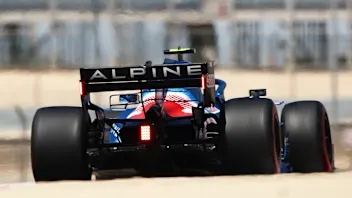 BAHRAIN, BAHRAIN - MARCH 14: Esteban Ocon of France driving the (31) Alpine A521 Renault on track
