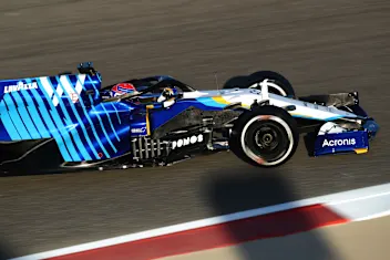 BAHRAIN, BAHRAIN - MARCH 14: George Russell of Great Britain driving the (63) Williams Racing FW43B