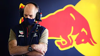 BAHRAIN, BAHRAIN - MARCH 14: Adrian Newey, the Chief Technical Officer of Red Bull Racing looks on